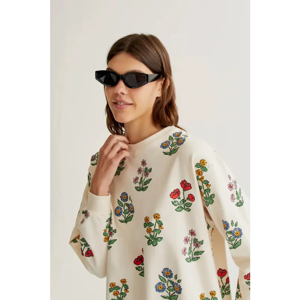 COMPANIA FANTASTICA SUDADERA CON ESTAMPADO GARDENER