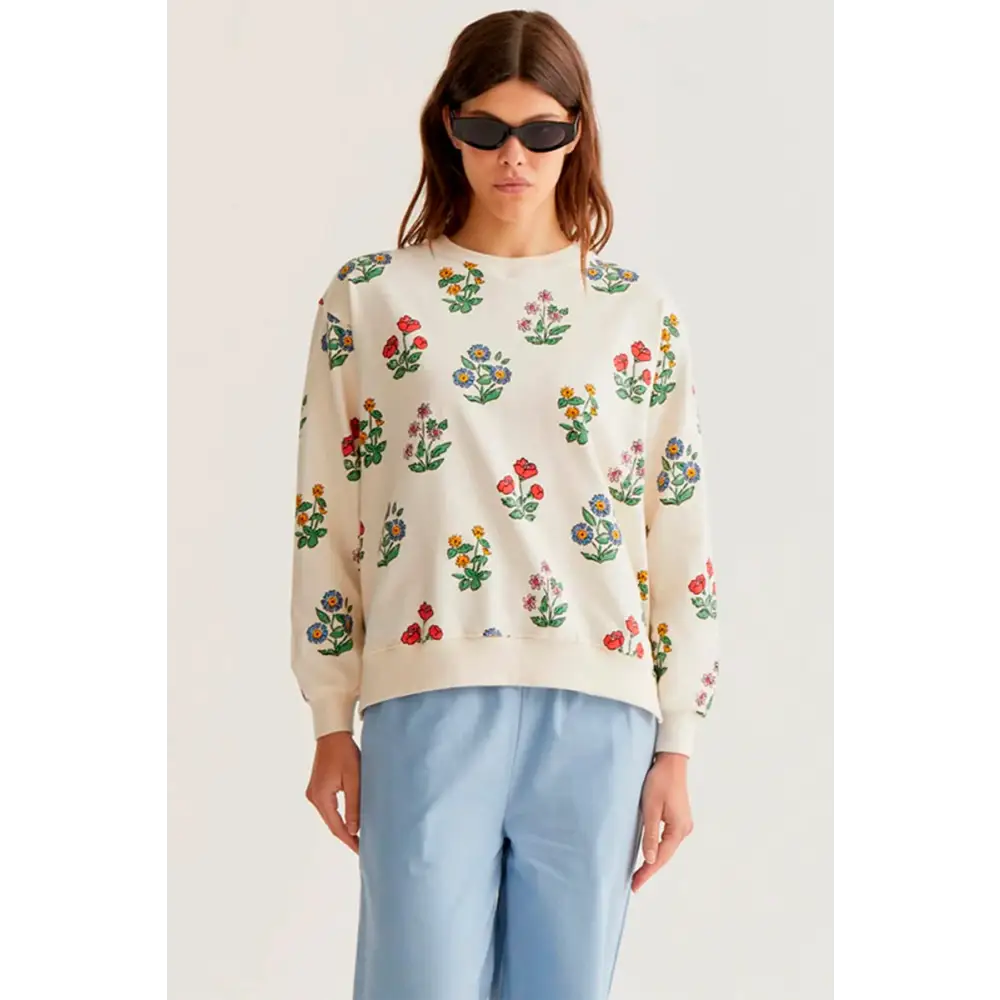 COMPANIA FANTASTICA SUDADERA CON ESTAMPADO GARDENER