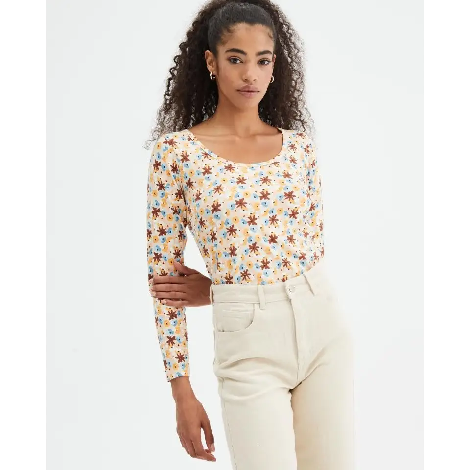 COMPANIA FANTASTICA T SHIRT DESERT FLOWERS PRINT