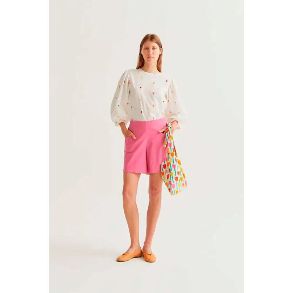 COMPANIA FANTASTICA TOP 100 ALGODON CON ESTAMPADO MULTI TULIP