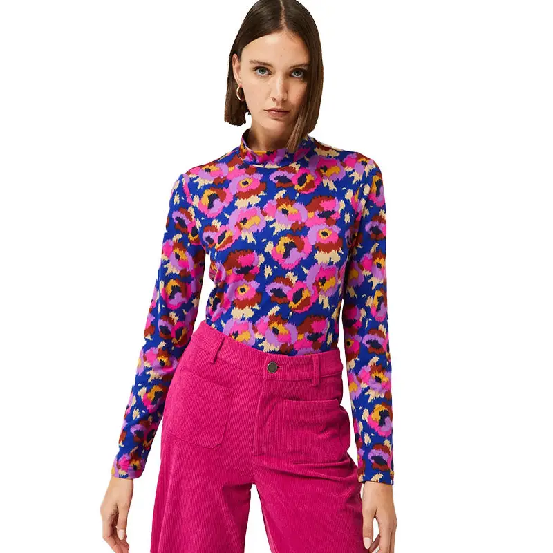 COMPAÑÍA FANTÁSTICA TOP AJUSTADO ESTAMPADO FLORAL