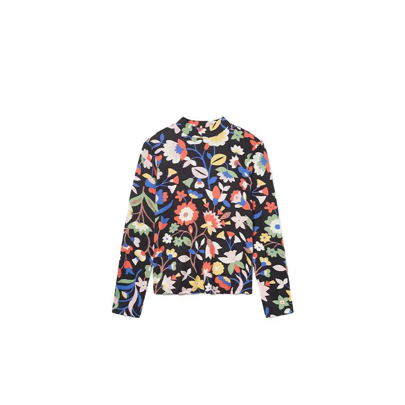COMPAÑÍA FANTÁSTICA TOP AJUSTADO ESTAMPADO FLORAL