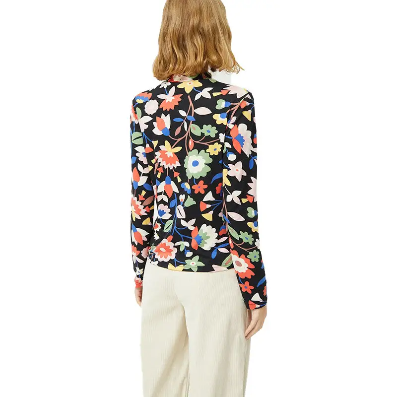COMPAÑÍA FANTÁSTICA TOP AJUSTADO ESTAMPADO FLORAL