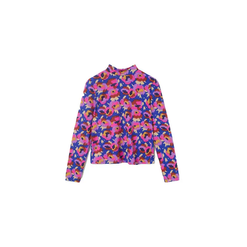 COMPAÑÍA FANTÁSTICA TOP AJUSTADO ESTAMPADO FLORAL