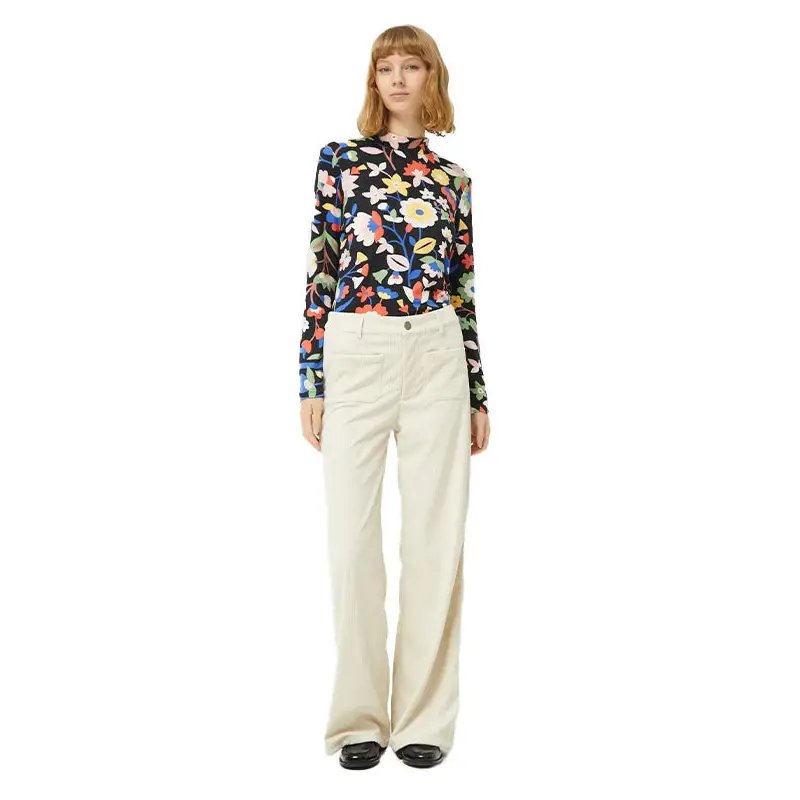 COMPAÑÍA FANTÁSTICA TOP AJUSTADO ESTAMPADO FLORAL