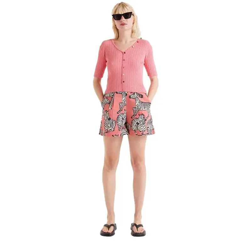 COMPAÑIA FANTASTICA TOP CANALÉ ABALORIOS ROSA