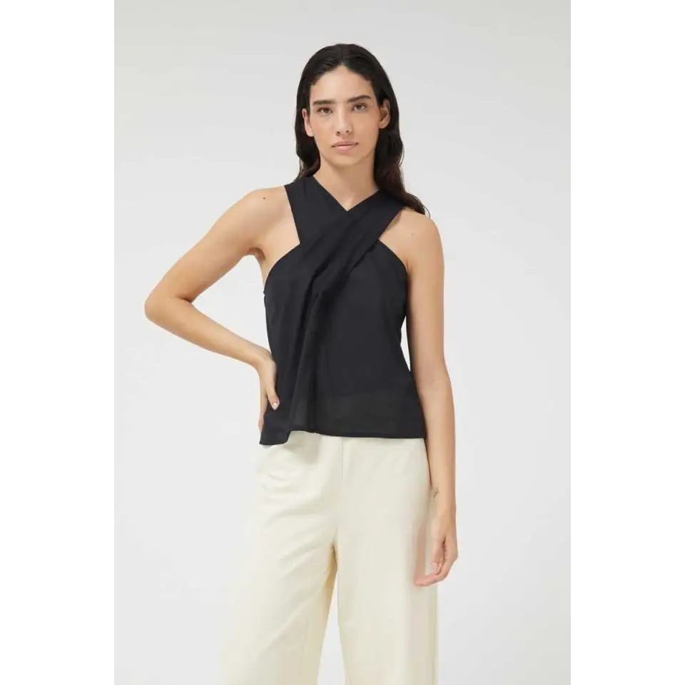 COMPAÑÍA FANTÁSTICA TOP CRUZADO NEGRO
