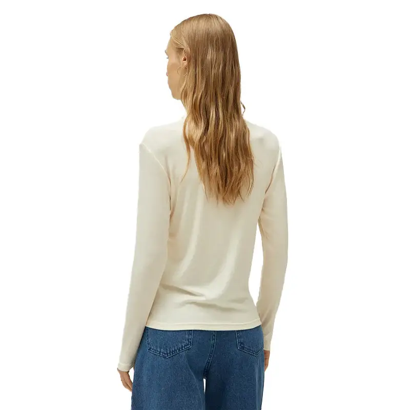 COMPAÑÍA FANTÁSTICA TOP CUELLO MOCK BLANCO