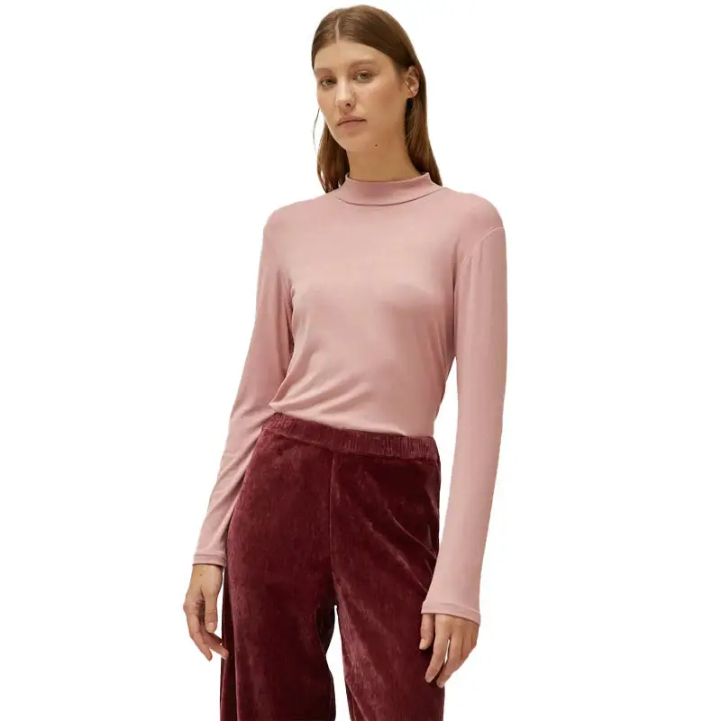 COMPAÑÍA FANTÁSTICA TOP CUELLO MOCK ROSA