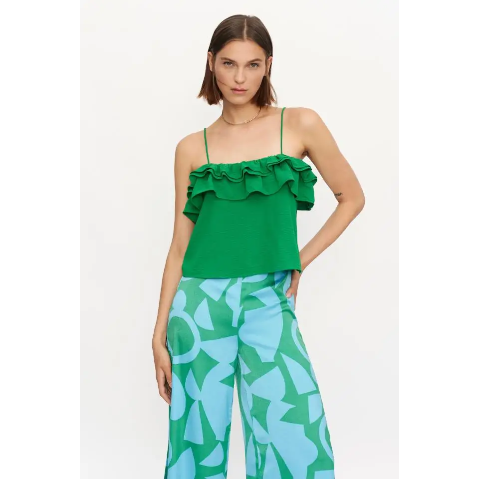 COMPAÑIA FANTASTICA TOP DE VOLANTE VERDE