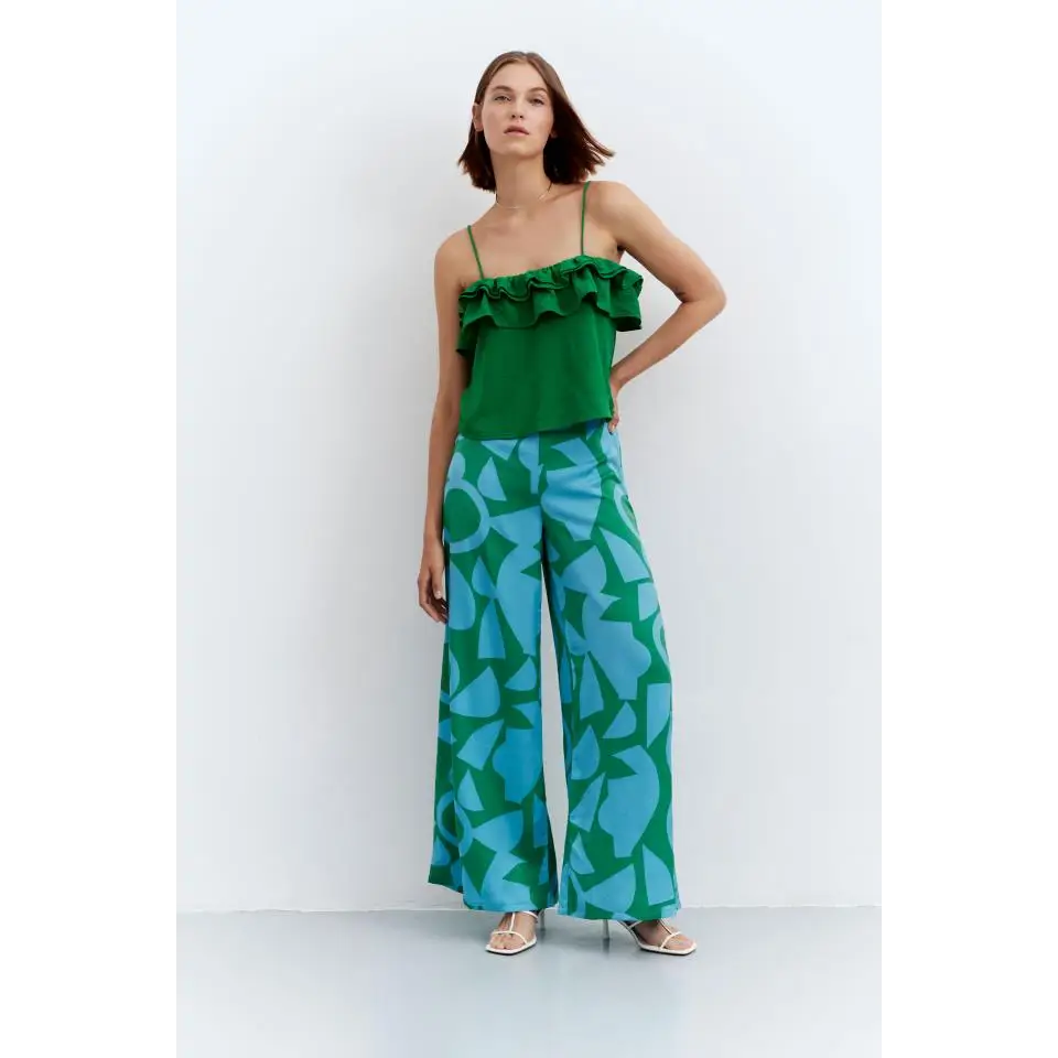 COMPAÑIA FANTASTICA TOP DE VOLANTE VERDE