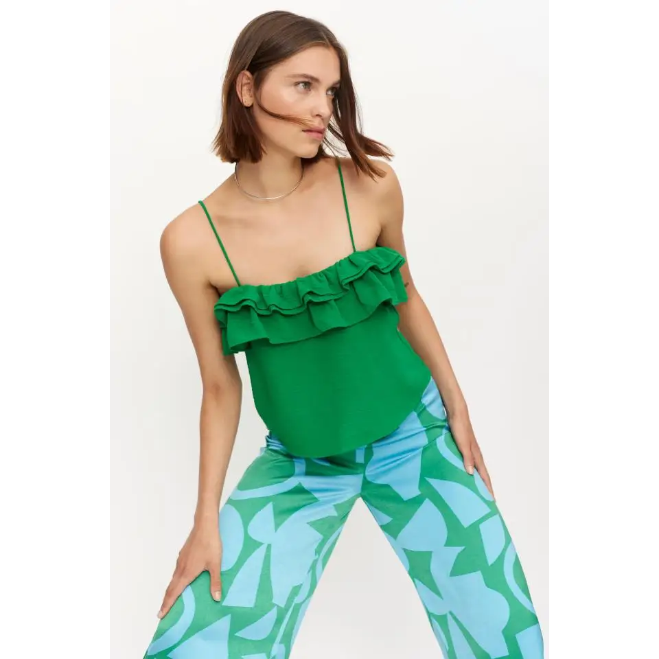 COMPAÑIA FANTASTICA TOP DE VOLANTE VERDE