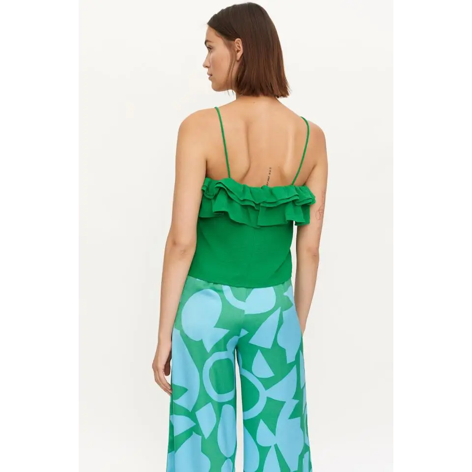 COMPAÑIA FANTASTICA TOP DE VOLANTE VERDE