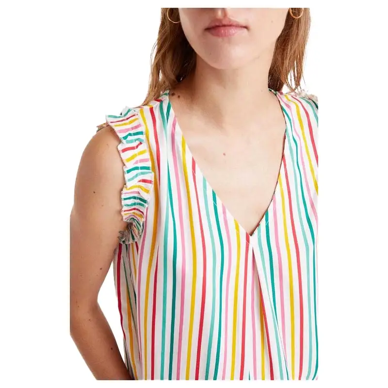 COMPAÑIA FANTASTICA TOP ESTAMPADO DE RAYAS SOJU