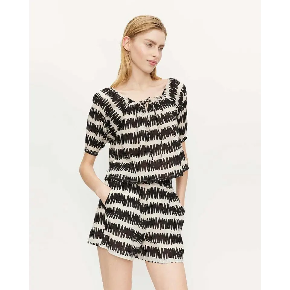 COMPANIA FANTASTICA TOP HOMBROS DESCUBIERTOS RAYAS