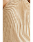 COMPAÑIA FANTASTICA TOP PLISADO BEIGE
