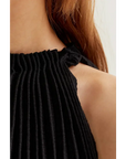 COMPAÑIA FANTASTICA TOP PLISADO NEGRO