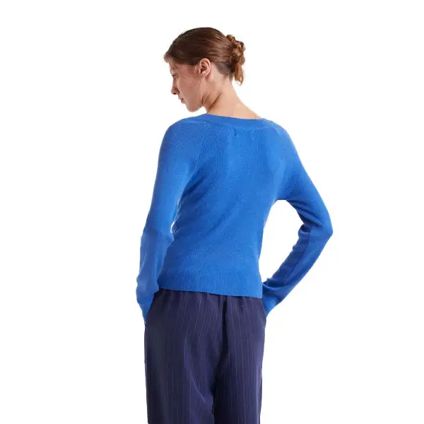 COMPAÑIA FANTASTICA TOP PUNTO CANALE AZUL - textil