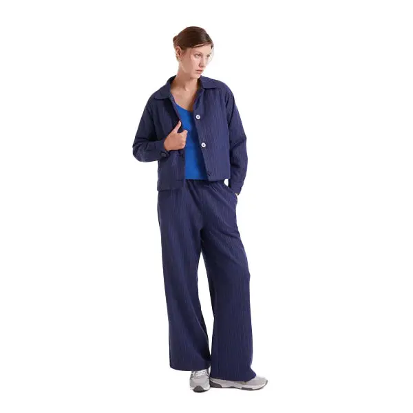 COMPAÑIA FANTASTICA TOP PUNTO CANALE AZUL - textil