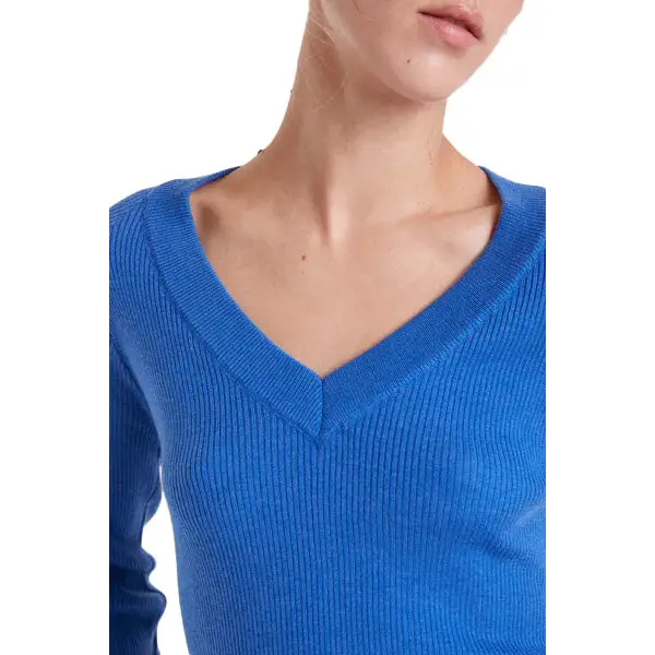 COMPAÑIA FANTASTICA TOP PUNTO CANALE AZUL - textil