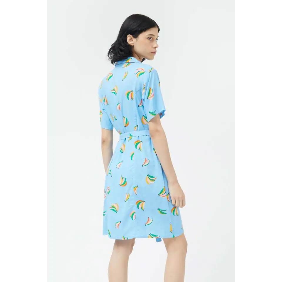 COMPAÑIA FANTASTICA VESTIDO CAMISERO DE BANANAS