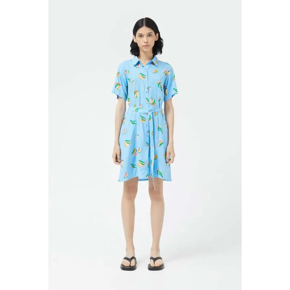 COMPAÑIA FANTASTICA VESTIDO CAMISERO DE BANANAS
