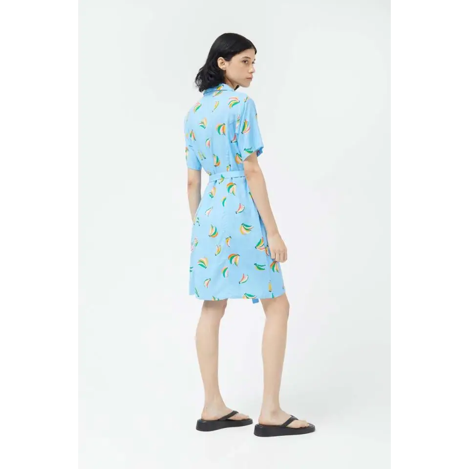 COMPAÑIA FANTASTICA VESTIDO CAMISERO DE BANANAS
