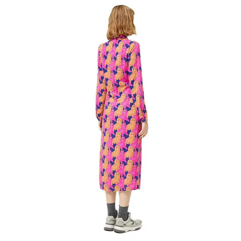 COMPAÑÍA FANTÁSTICA VESTIDO CAMISERO ESTAMPADO