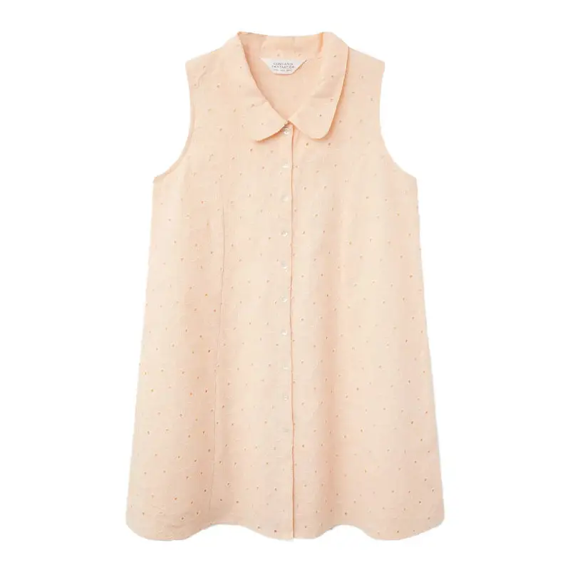 COMPAÑIA FANTASTICA VESTIDO CORTO ALGODON BORDADO