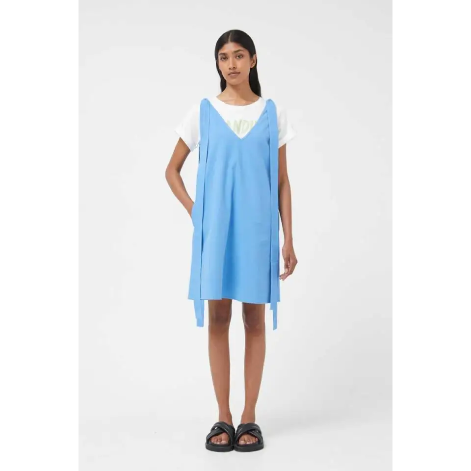 COMPAÑÍA FANTÁSTICA VESTIDO CORTO AZUL