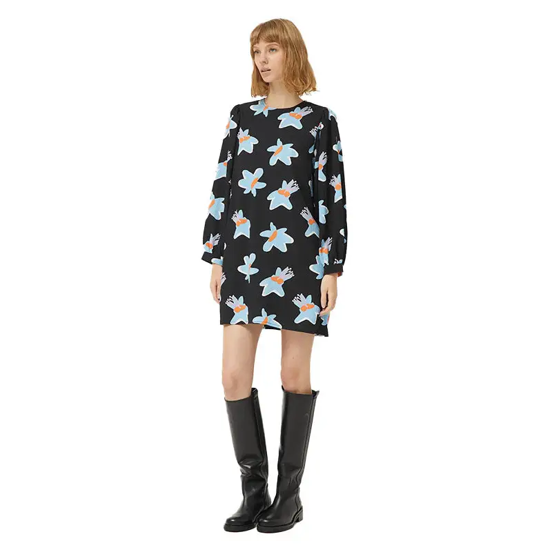 COMPAÑÍA FANTÁSTICA VESTIDO CORTO CALATEA NEGRO