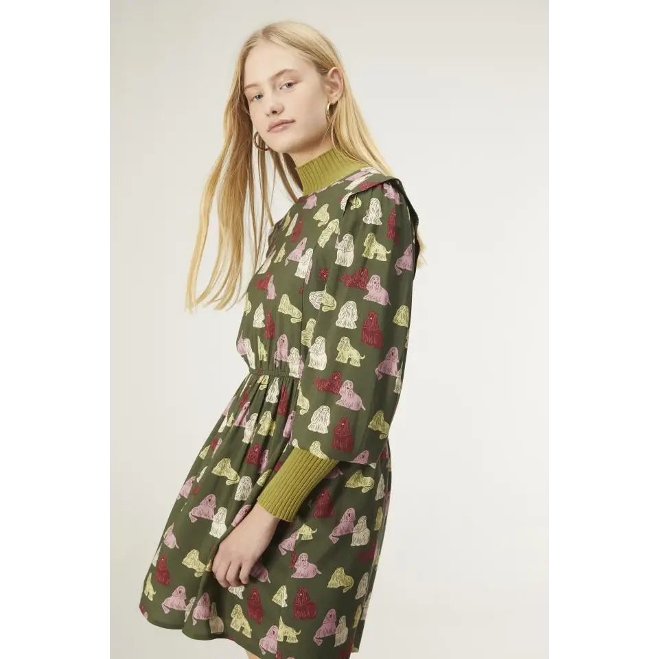 COMPAÑIA FANTASTICA VESTIDO CORTO CON ADORNO