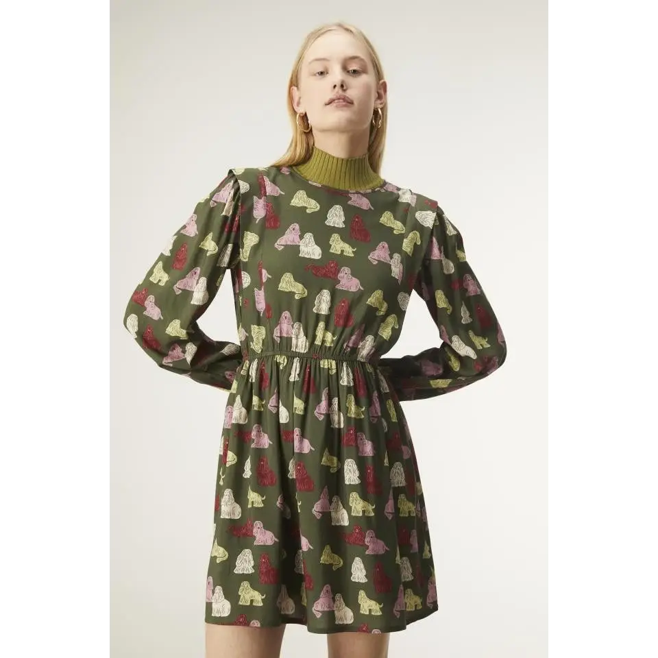 COMPANIA FANTASTICA VESTIDO CORTO CON ADORNO