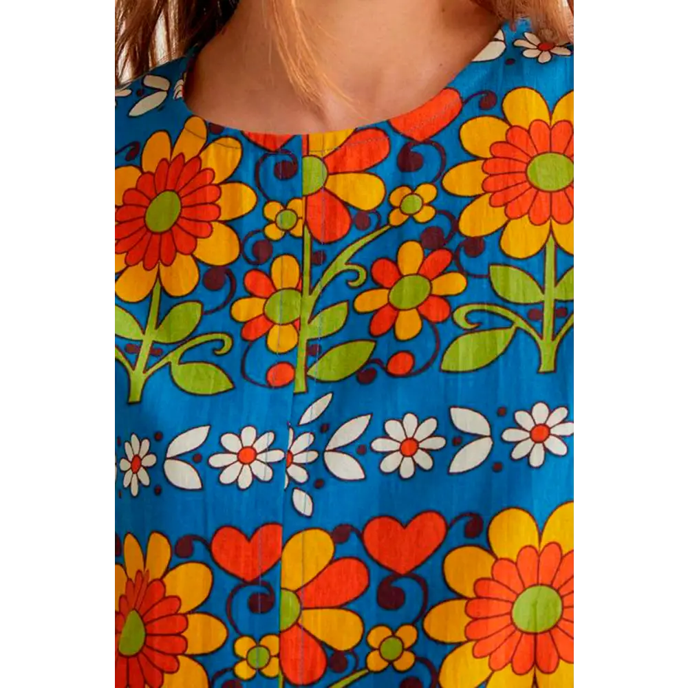 COMPAÑIA FANTASTICA VESTIDO CORTO CON ESTAMPADO GARDEN