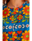 COMPANIA FANTASTICA VESTIDO CORTO CON ESTAMPADO GARDEN