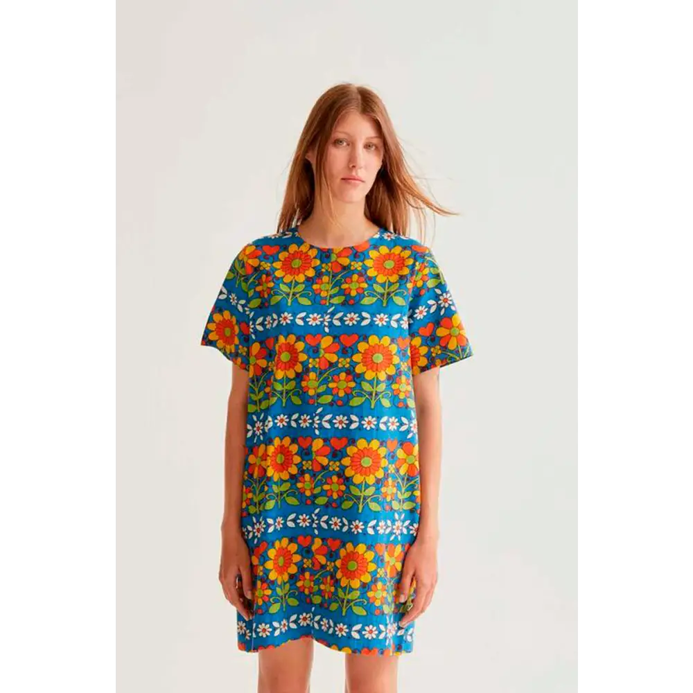 COMPAÑIA FANTASTICA VESTIDO CORTO CON ESTAMPADO GARDEN