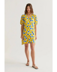 COMPANIA FANTASTICA VESTIDO CORTO CON ESTAMPADO LIMONCELLO