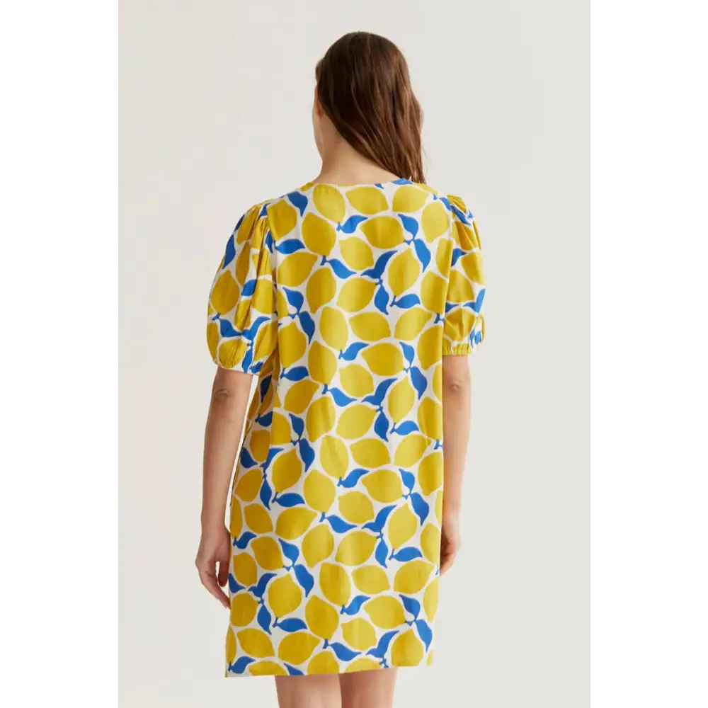 COMPANIA FANTASTICA VESTIDO CORTO CON ESTAMPADO LIMONCELLO