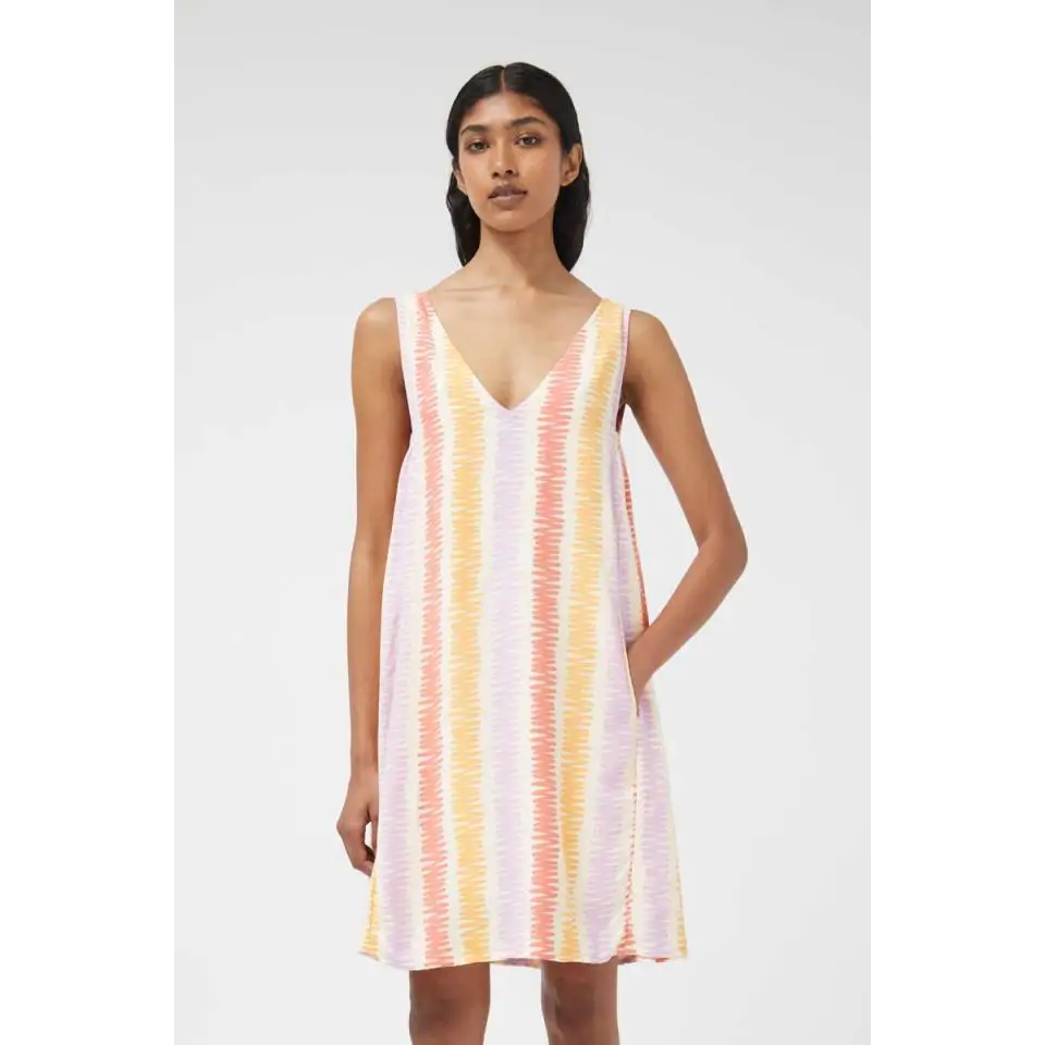COMPAÑÍA FANTÁSTICA VESTIDO CORTO DE RAYAS