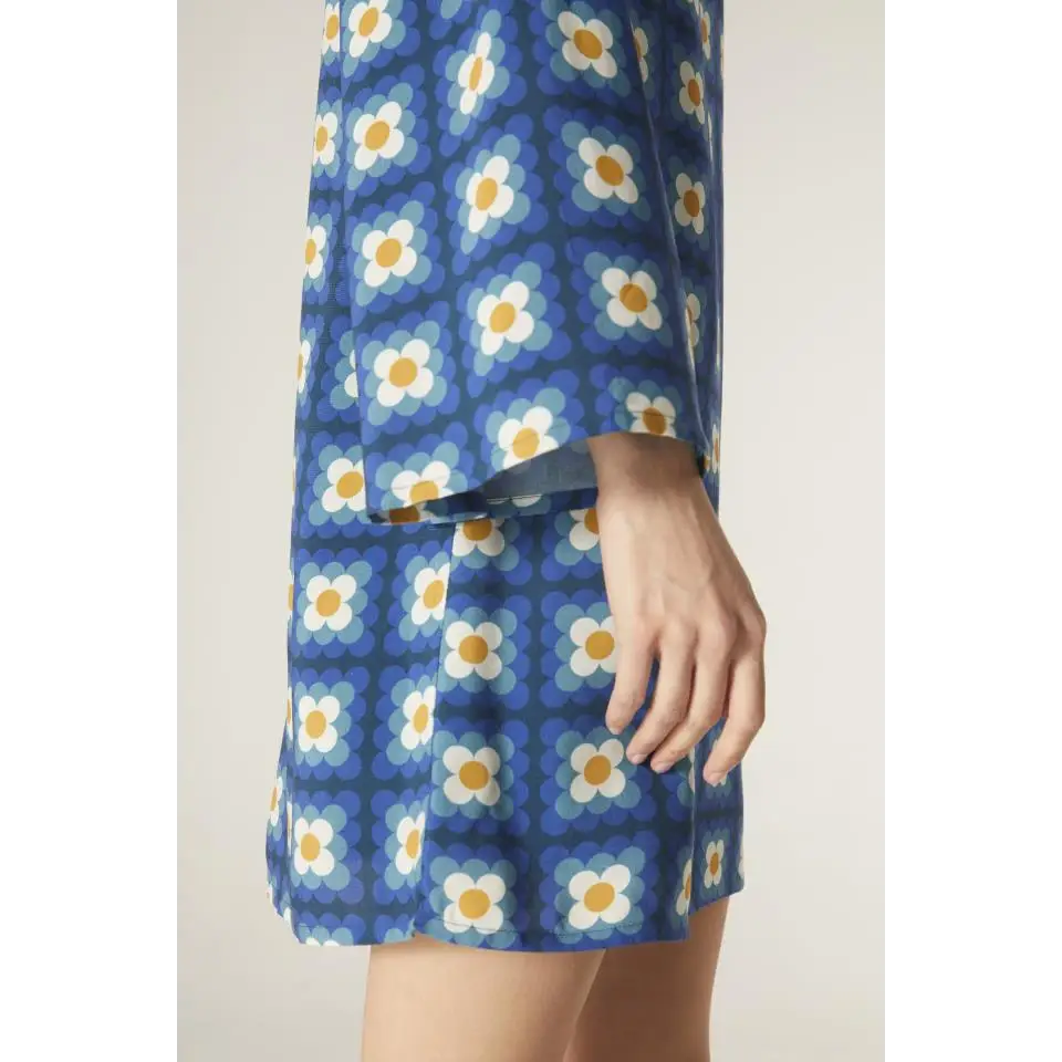 COMPAÑIA FANTASTICA VESTIDO CORTO ESTAMPADO FLORA