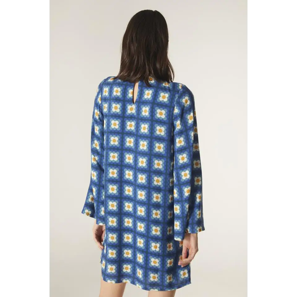 COMPAÑIA FANTASTICA VESTIDO CORTO ESTAMPADO FLORA