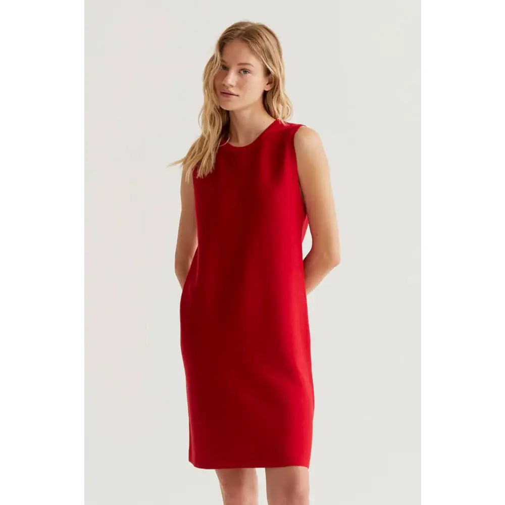 COMPAÑIA FANTASTICA VESTIDO CORTO PUNTO ROJO