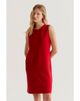 COMPAÑIA FANTASTICA VESTIDO CORTO PUNTO ROJO