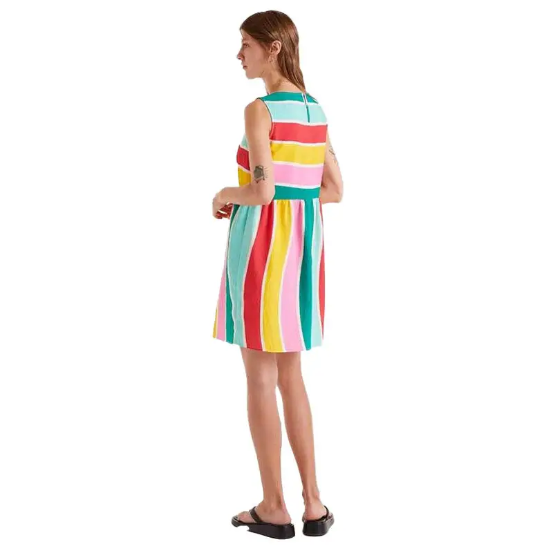COMPAÑÍA FANTASTICA VESTIDO CORTO RAYAS COLOUR WAV
