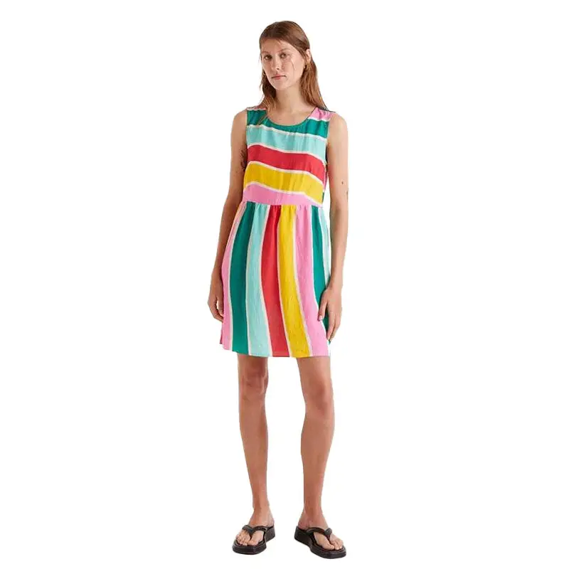COMPAÑIA FANTASTICA VESTIDO CORTO RAYAS COLOUR WAV