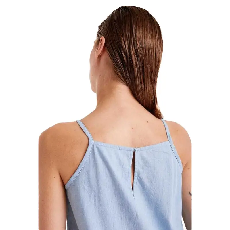 COMPAÑIA FANTASTICA VESTIDO CORTO TIRANTES DENIM