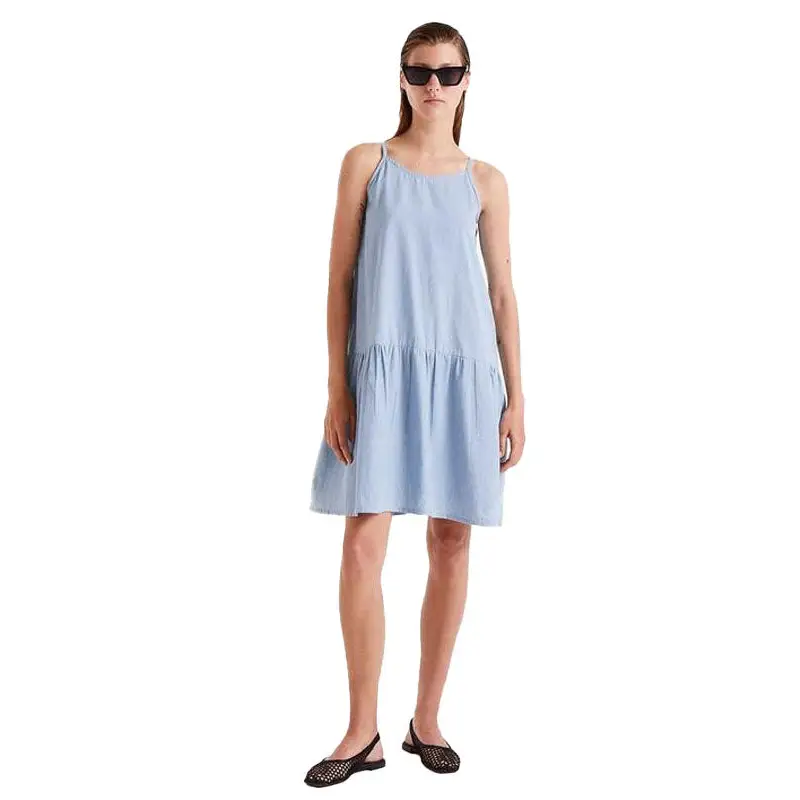 COMPAÑIA FANTASTICA VESTIDO CORTO TIRANTES DENIM