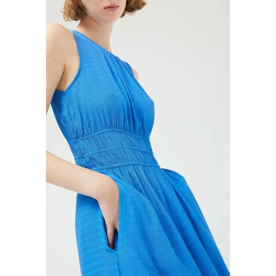 COMPAÑIA FANTASTICA VESTIDO LARGO AZUL