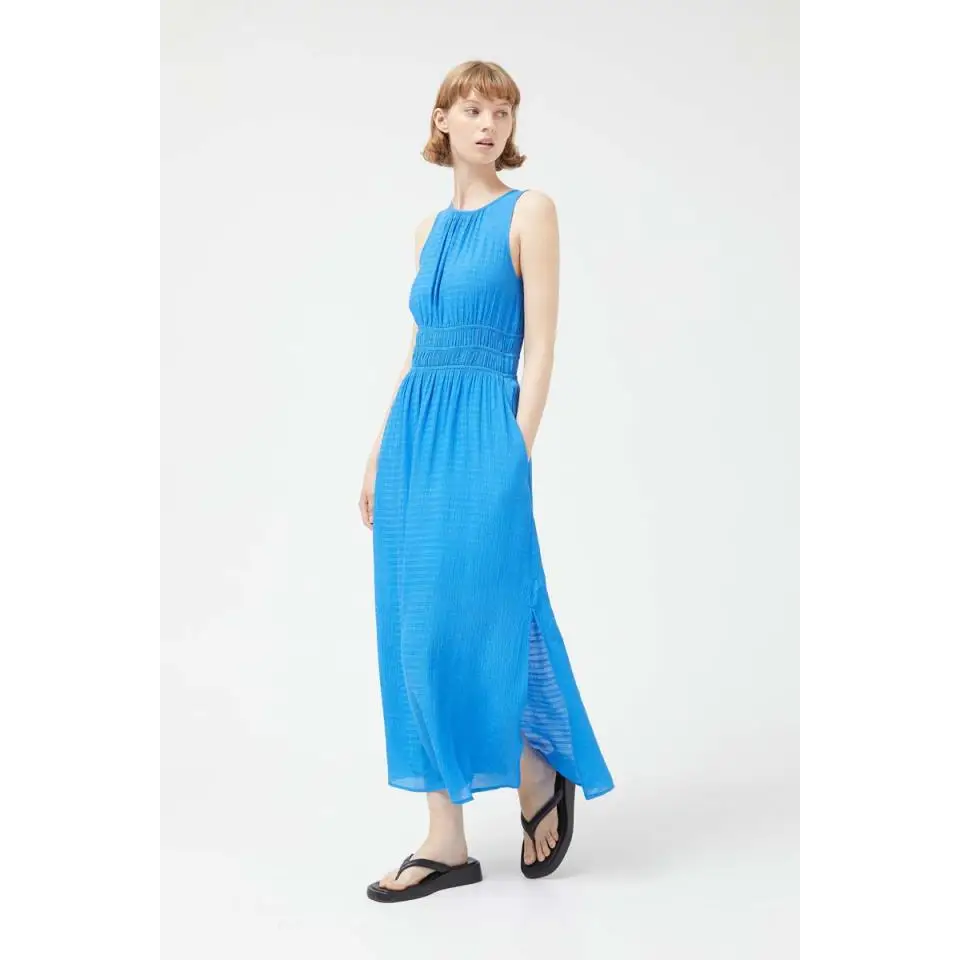 COMPAÑIA FANTASTICA VESTIDO LARGO AZUL