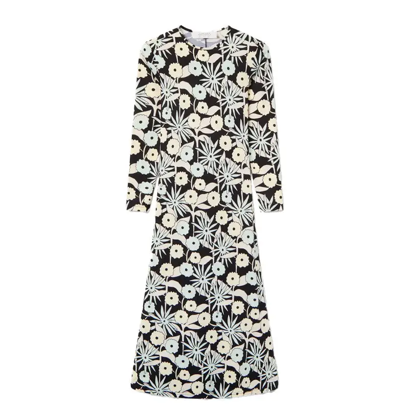 COMPAÑIA FANTASTICA VESTIDO LARGO CON ESTAMPADO TO - textil